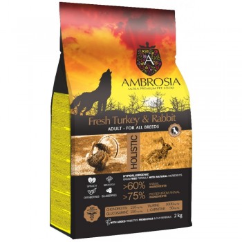 AMBROSIA DOG ΓΑΛΟΠΟΥΛΑ & ΚΟΥΝΕΛΙ SENSITIVE (όλες οι φυλές) 2kg AMBROSIA DOG ΓΑΛΟΠΟΥΛΑ & ΚΟΥΝΕΛΙ SENSITIVE (όλες οι φυλές) 2kg