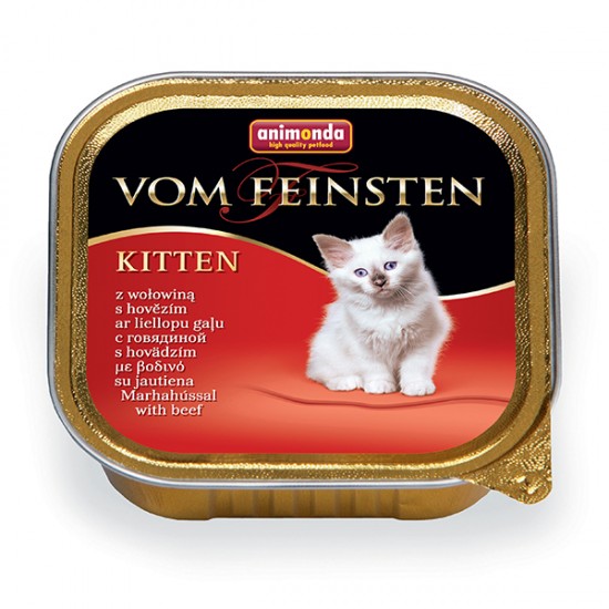 ANIMONDA ΓΑΤΑΣ ΒΟΔΙΝΟ ΠΟΥΛΕΡΙΚΑ KITTEN 100gr