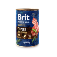 BRIT PREMIUM ΚΟΝΣΕΡΒΑ ΣΚΥΛΟΥ με ΤΡΑΧΕΙΑ ΧΟΙΡΙΝΟΥ 400gr