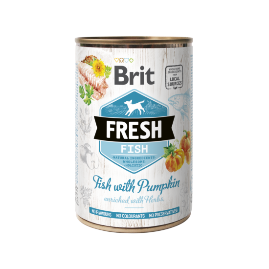 BRIT FRESH ΚΟΝΣΕΡΒΑ ΣΚΥΛΟΥ ΨΑΡΙ ΚΟΛΟΚΥΘΑ 400gr