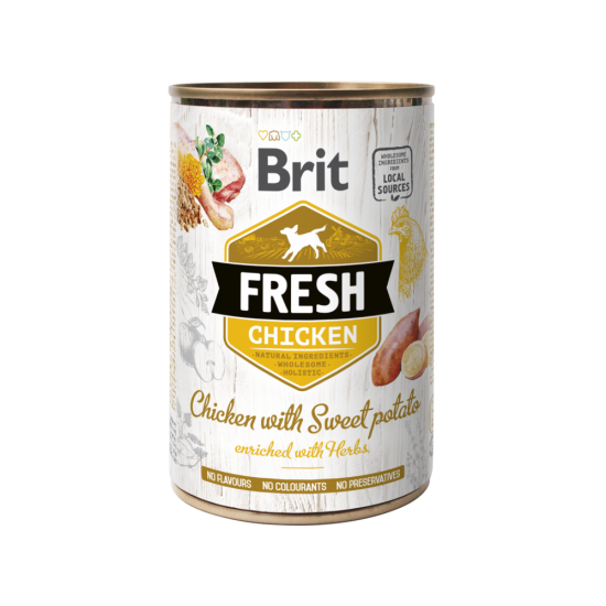 BRIT FRESH ΚΟΝΣΕΡΒΑ ΣΚΥΛΟΥ ΚΟΤΟΠΟΥΛΟ ΓΛΥΚΟΠΑΤΑΤΑ 400gr