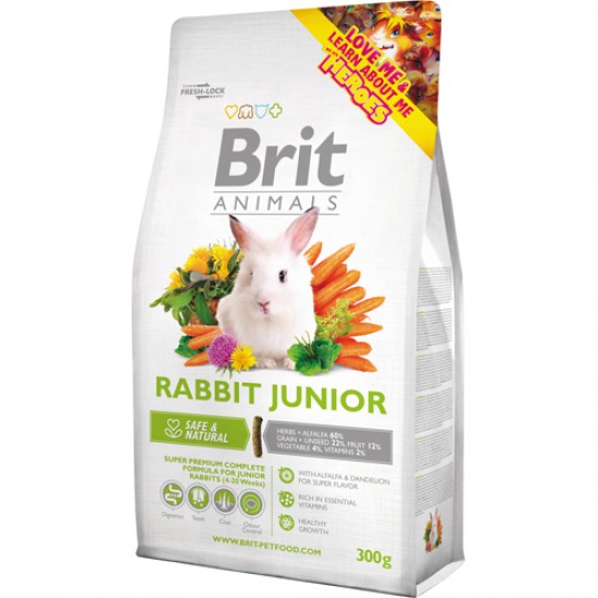 BRIT ANIMALS RABBIT JUNIOR 300gr