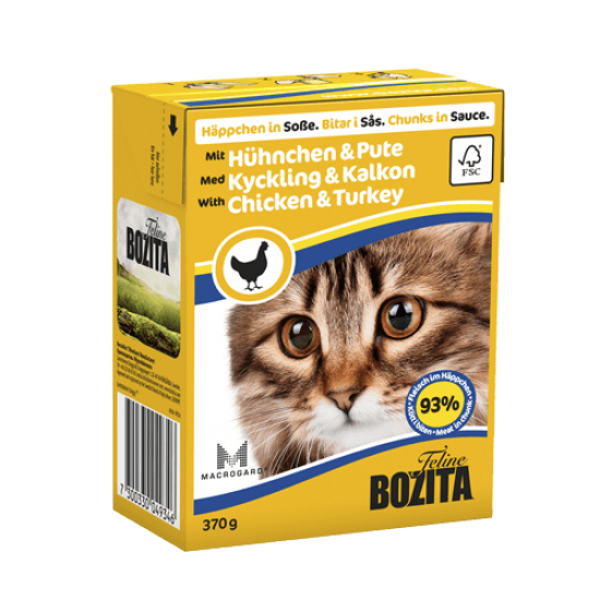 BOZITA TETRAPACK ΚΟΤΟΠΟΥΛΟ ΓΑΛΟΠΟΥΛΑ σε ΣΑΛΤΣΑ 6x370gr