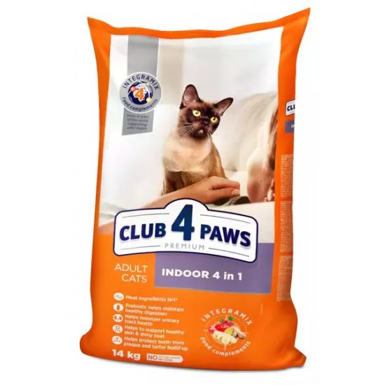 CLUB 4 PAWS 4 in 1 για ΕΝΗΛΙΚΕΣ ΓΑΤΕΣ με ΚΟΤΟΠΟΥΛΟ 14kg