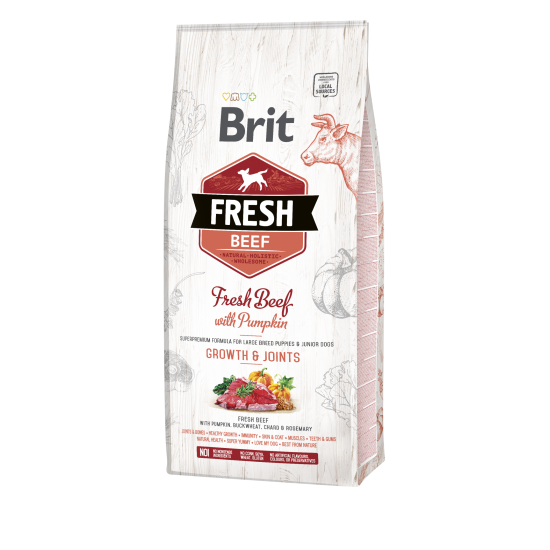 BRIT FRESH ΣΚΥΛΟΥ JUNIOR LARGE ΜΟΣΧΑΡΙ 12kg