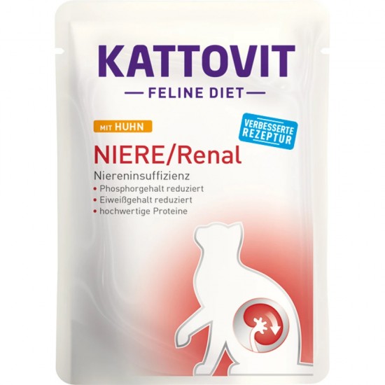 KATTOVIT RENAL ΥΓΡΗ ΤΡΟΦΗ ΓΑΤΑΣ ΚΟΤΟΠΟΥΛΟ ΦΑΚΕΛΑΚΙ 85gr.