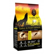 AMBROSIA DOG ΓΑΛΟΠΟΥΛΑ & ΣΟΛΩΜΟΣ (μικρόσωμες φυλές) 2kg