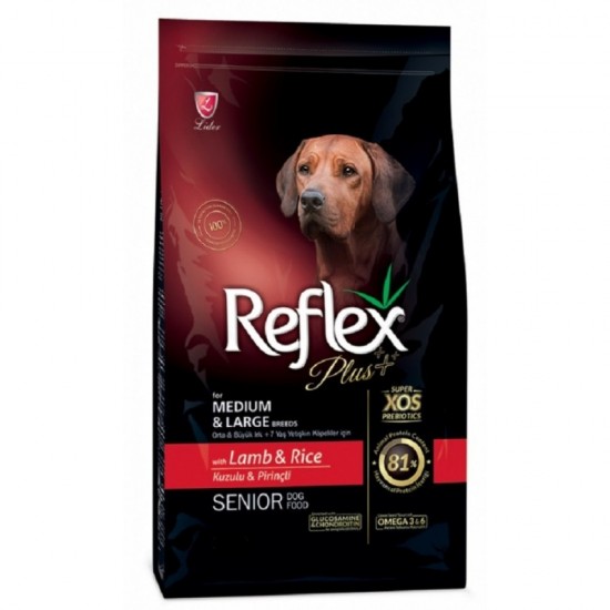 REFLEX PLUS ADULT MEDIUM & LARGE SENIOR ΑΡΝΙ 15kg