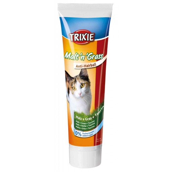 Trixie Malt'n'Grass Antihairball 100gr