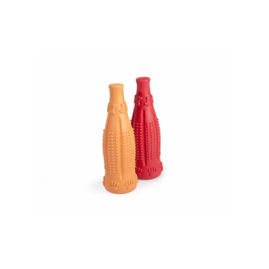RUBBER BOTTLE WITH SQUEAKER